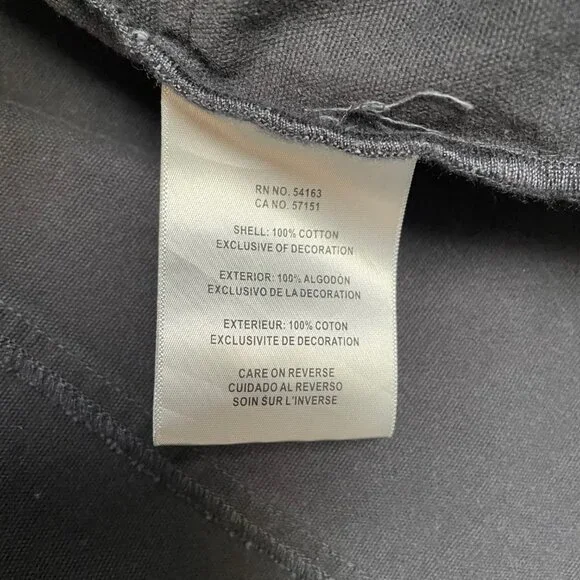 Levi's Men's Canvas Utility Jacket - Blue w/ Brown Corduroy Collar (Small) - Picture 7 of 8